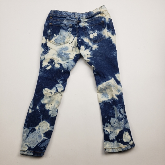 Girl's custom bleached shredded super skinny jeans children's place size 6 plus - Picture 4 of 5